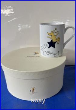 Pottery Barn Reindeer Dinner Plates Dessert Plates and Coffee Mugs