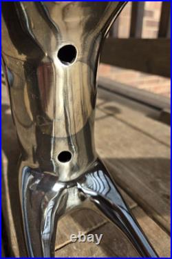 Pottery Barn Silver Plated 10 Pt Reindeer Candelabra Candle Holder 20 Tall Set