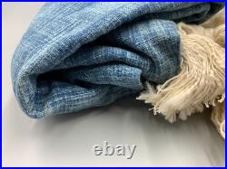 Pottery Barn The Emily & Meritt Denim Tassel Tree Skirt Blue #H406J