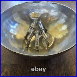 Pottery Barn Wednesday Thing Hand Halloween Candy Bowl New