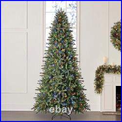 Pre-Lit 8-Function Color Changing LED Artificial 9' Spruce Christmas Tree Green