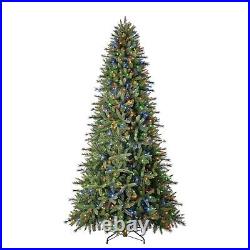 Pre-Lit 8-Function Color Changing LED Artificial 9' Spruce Christmas Tree Green