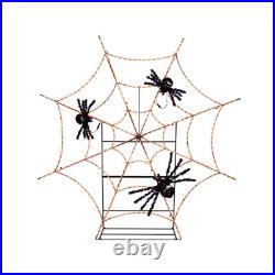 Pre-Lit 90 Twinkling Spider Web Include 3 Pre-lit Spiders Halloween