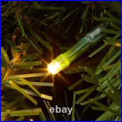 Pre-Lit Artificial Christmas Wreath, Green Fir with White LED Lights Pre-Lit Artificial Christmas Wreath, Green Fir with White LED Lights