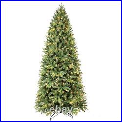 Pre Lit Artificial Pencil Christmas Pine Tree 4-9ft with Lights for Decoration