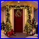 Pre_Lit_Christmas_4_Piece_Set_with_LED_Garland_Wreath_2_Entrance_Trees_01_pdrs