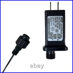 Pre-Lit Christmas 4-Piece Set with LED Garland, Wreath & 2 Entrance Trees