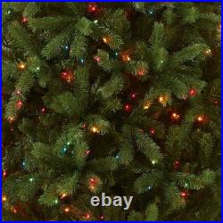 Pre-Lit'Feel Real' Artificial Full Downswept Christmas Tree Green Douglas Fi