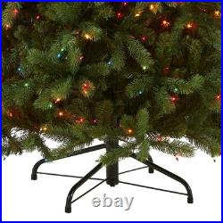 Pre-Lit'Feel Real' Artificial Full Downswept Christmas Tree Green Douglas Fi