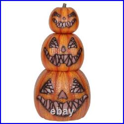 Pre-Lit Flickering Jack-O-Lanterns Set of 3 Halloween Decor
