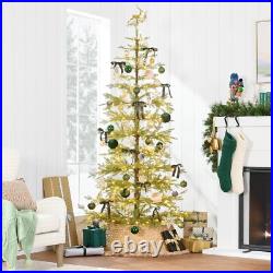 Pre-Lit Sparse Christmas Tree 6ft Artificial Pine Holiday Décor with LED Lights Pre-Lit Sparse Christmas Tree 6ft Artificial Pine Holiday Décor with LED Lights