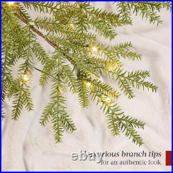 Pre-Lit Sparse Christmas Tree 6ft Artificial Pine Holiday Décor with LED Lights Pre-Lit Sparse Christmas Tree 6ft Artificial Pine Holiday Décor with LED Lights