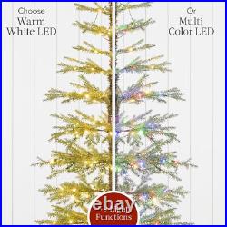 Pre-Lit Sparse Christmas Tree 6ft Artificial Pine Holiday Décor with LED Lights Pre-Lit Sparse Christmas Tree 6ft Artificial Pine Holiday Décor with LED Lights