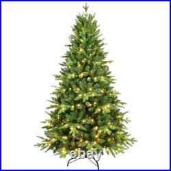Pre-lit Artificial Christmas Tree LED Lights Hinged Xmas Tree Green Multi-size Pre-lit Artificial Christmas Tree LED Lights Hinged Xmas Tree Green Multi-size