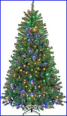 Pre-lit Christmas Tree Green Artificial Christmas Tree with Changing LED Lights