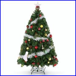 Prelit Artificial Christmas Tree +Lights 6ft/7.5ft Snow Flocked Holiday Xmas