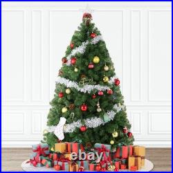 Prelit Artificial Christmas Tree +Lights 6ft/7.5ft Snow Flocked Holiday Xmas