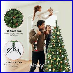 Premium Hinged Artificial Christmas Tree 6 Feet Xmas Holiday Décor