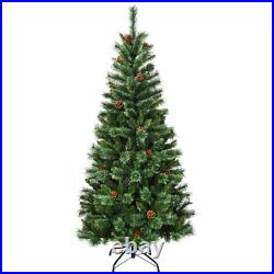 Premium Hinged Artificial Christmas Tree 6 Feet Xmas Holiday Décor
