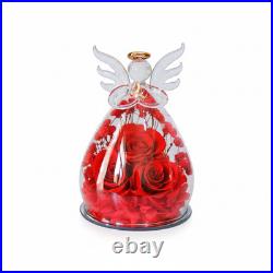 Preserved Rose Bouquet in Elegant Glass Dome Archangel Collection Holiday Gift