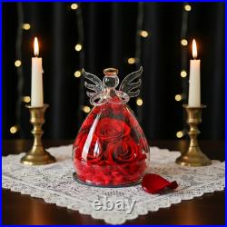 Preserved Rose Bouquet in Elegant Glass Dome Archangel Collection Holiday Gift