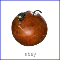 Primitive Vintage Gourd Jack-O'-Lantern Pumpkin Black Cat Halloween masked large