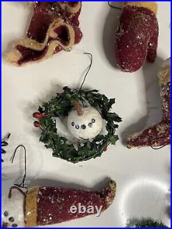 Primitives by Kathy ANNIE SCHICKEL ADVENT CALENDAR With FEATHER TREE 24 Wood Box
