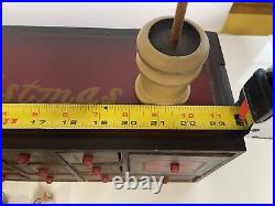 Primitives by Kathy ANNIE SCHICKEL ADVENT CALENDAR With FEATHER TREE 24 Wood Box