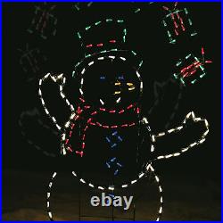 ProductWorks 60 In Pro-Line LED Animation Juggling Snowman Christmas Decoration