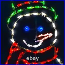 ProductWorks 60 Pro-Line LED Animation Juggling Snowman Christmas Yard Decor ProductWorks 60 Pro-Line LED Animation Juggling Snowman Christmas Yard Decor