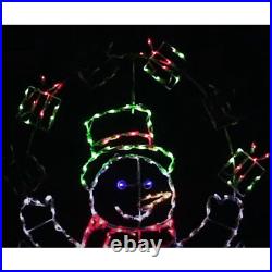 ProductWorks 60 Pro-Line LED Animation Juggling Snowman Christmas Yard Decor ProductWorks 60 Pro-Line LED Animation Juggling Snowman Christmas Yard Decor