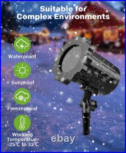 Proyector de luces de Navidad para exterior, espectáculo estelar con mando remot