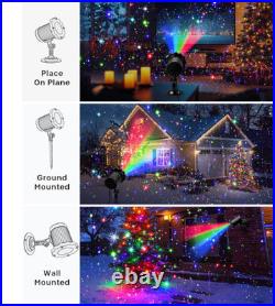 Proyector de luces de Navidad para exterior, espectáculo estelar con mando remot
