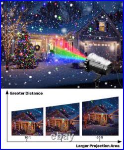 Proyector de luces de Navidad para exterior, espectáculo estelar con mando remot