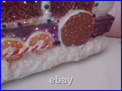 Puleo FIBER OPTIC LIGHTED ANIMATE XMAS GINGERBREAD CANDY SNOWMAN SANTA TRAIN 20