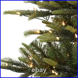 Puleo International 6.5 Foot Pre-Lit Aspen Fir Artificial Christmas Green Puleo International 6.5 Foot Pre-Lit Aspen Fir Artificial Christmas Green