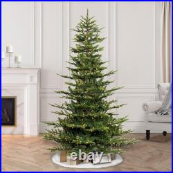 Puleo International 6.5 Foot Pre-Lit Aspen Fir Artificial Christmas Green Puleo International 6.5 Foot Pre-Lit Aspen Fir Artificial Christmas Green