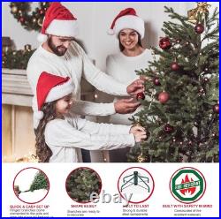 Puleo International 6.5 Foot Pre-Lit Aspen Fir Artificial Christmas Green Puleo International 6.5 Foot Pre-Lit Aspen Fir Artificial Christmas Green