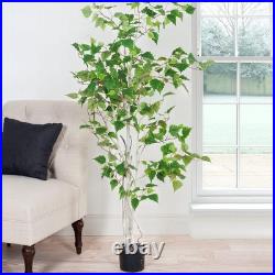 Pure Garden 5 ft. Birch Artificial Tree Pure Garden 5 ft. Birch Artificial Tree