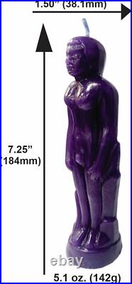 Purple Man Image 7.25 Candle Vela Con Imagen De Hombre Pagan Spell Hoodoo
