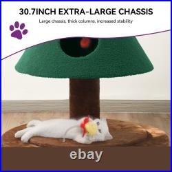 Quoyard Christmas Cat Tree with Cat House Cat Tower for Indoor Cats with Condos