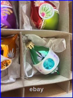 RADKO Dream Reflections FANTASIA GLASS ORNAMENTS Set of 6 2001