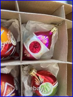 RADKO Dream Reflections FANTASIA GLASS ORNAMENTS Set of 6 2001