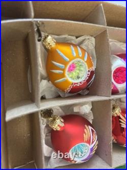 RADKO Dream Reflections FANTASIA GLASS ORNAMENTS Set of 6 2001