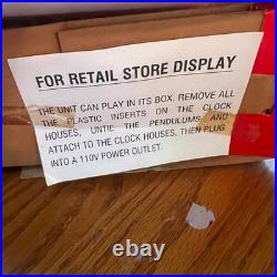 RARE 1993 Mr. Christmas Disney Mickey's Clock Shop Retail Store Display Tested