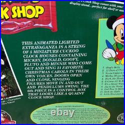 RARE 1993 Mr. Christmas Disney Mickey's Clock Shop Retail Store Display Tested