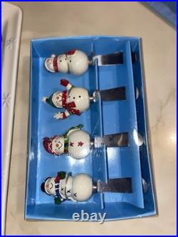 (RARE) 27+ St. Nicholas Square Snowman Dinnerware Collection! 