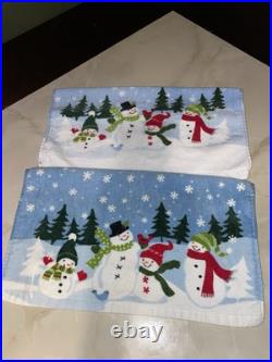 (RARE) 27+ St. Nicholas Square Snowman Dinnerware Collection! 