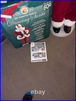 RARE 60 Animated Motion Dancing Santa Life Size Christmas 2003 Dancing Works