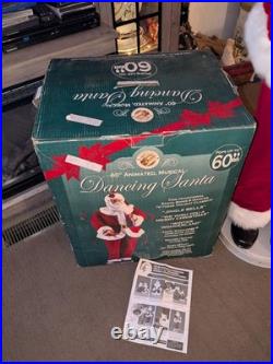 RARE 60 Animated Motion Dancing Santa Life Size Christmas 2003 Dancing Works